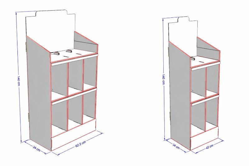 Render exhibidor para empresa de químicos automotrices